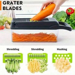 16PCS Vegetable Chopper, Professional Onion Chopper, Multi-Functional Food Chopper, Kitchen Vegetable Slicer/Dicer, Vegetable Chopper, Carrot Chopper