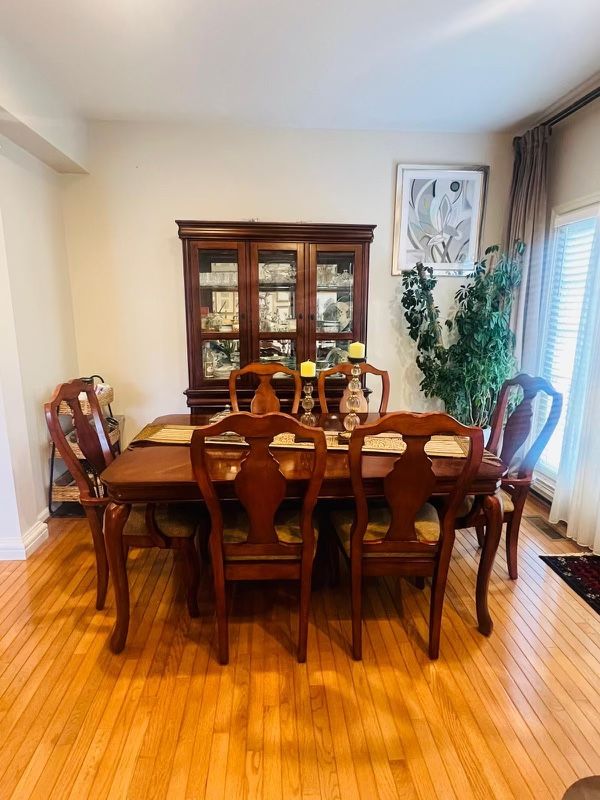 Dinner set 6chairs, table, cabinet