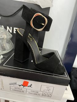 Black Suede Hells