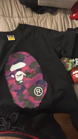 BAPE Ape Head Camo Graphic T-Shirt Black