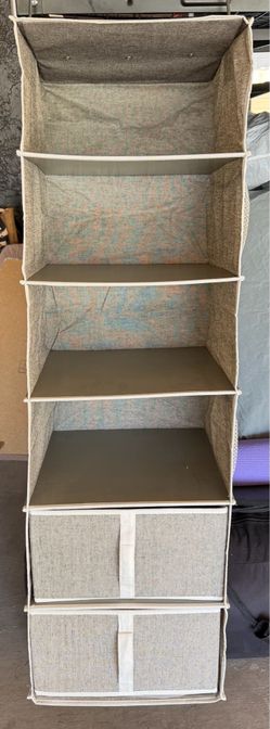 StorageWorks 6-shelf hanging closet organizer