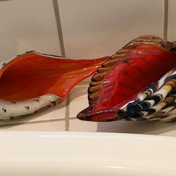 Decorative glass seashells