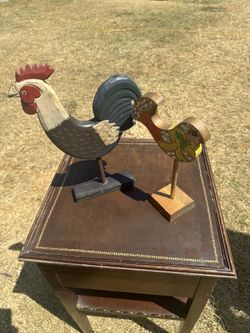 Wood Hen And A Roster 