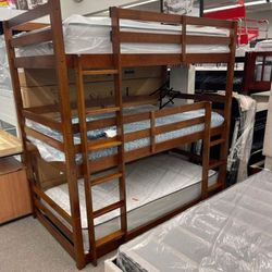 Ronnie Light Gray Finish Triple Bunk Bed - Twin
ACME$10 Down Payment And Financing Available