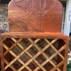 Wine Bottle Cedar Wood Rack