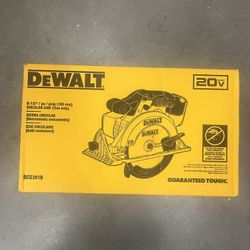 DEWALT 20V MAX 6-1/2 in. Circular Saw (Tool Only), model DCS391B.  