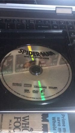 Into the spiderverse DVD ONLY NO CASE