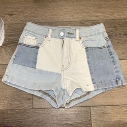 pacsun colorblock mom shorts size 24