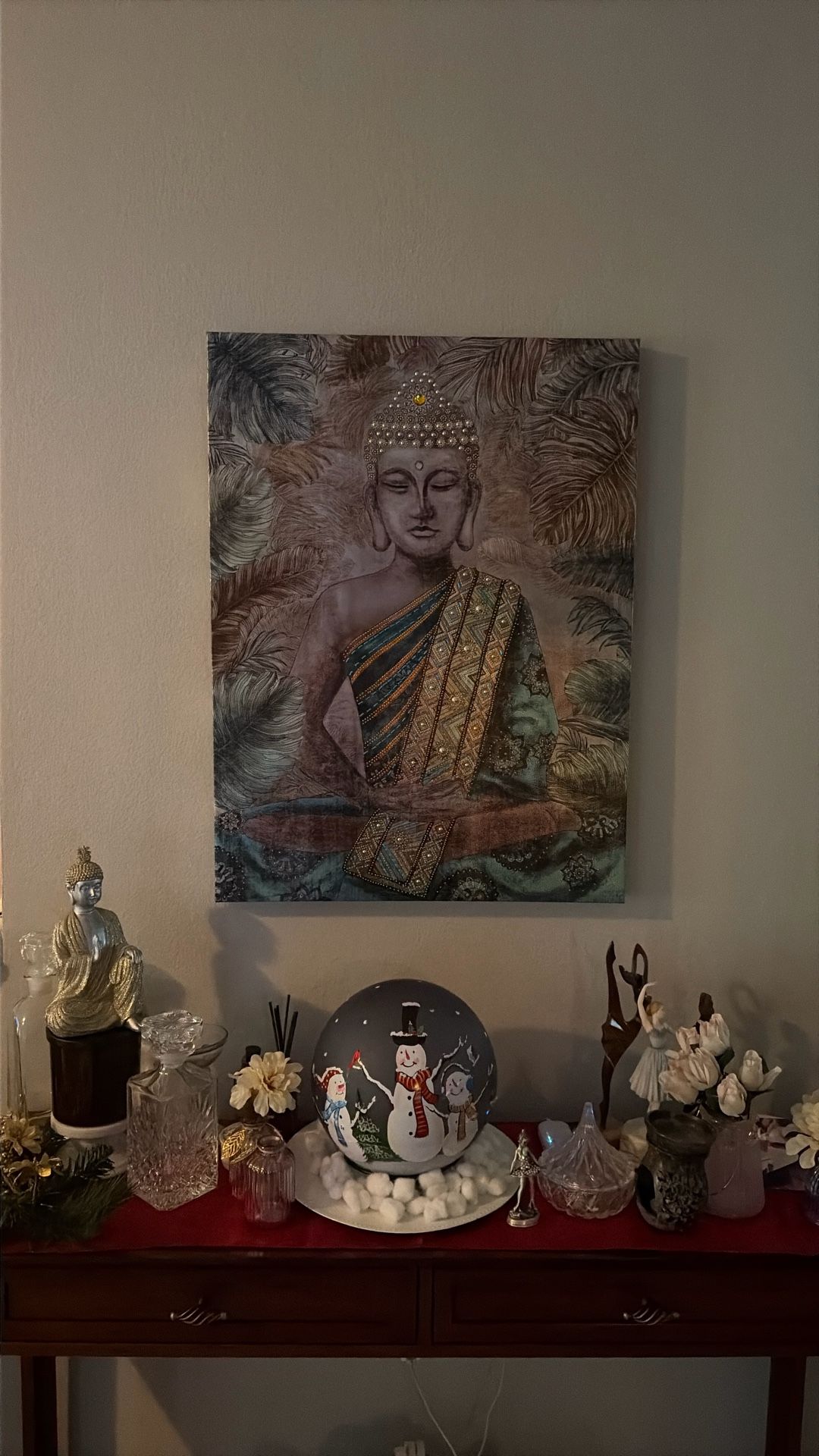 Metallic Buddha 3D Canvas