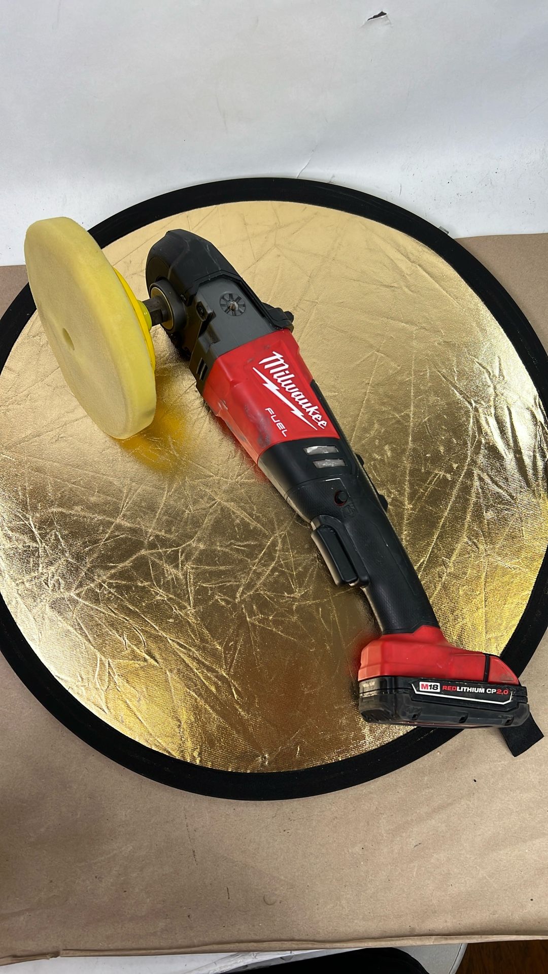 Used Milwaukee 2738-20 M18 FUEL™ 7” Variable Speed Polisher (Tool + Battery, No Charger)