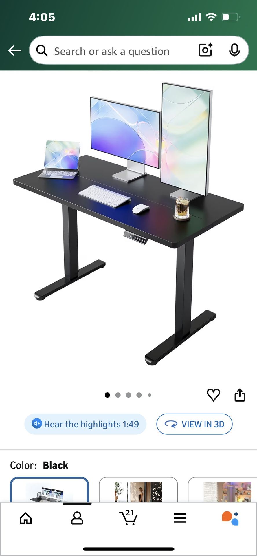 Adjustable Desk For Sale MUST GO IMMEDIATELY