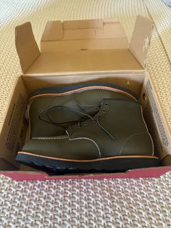 Red Wing Moc Toe Leather Work Boots
