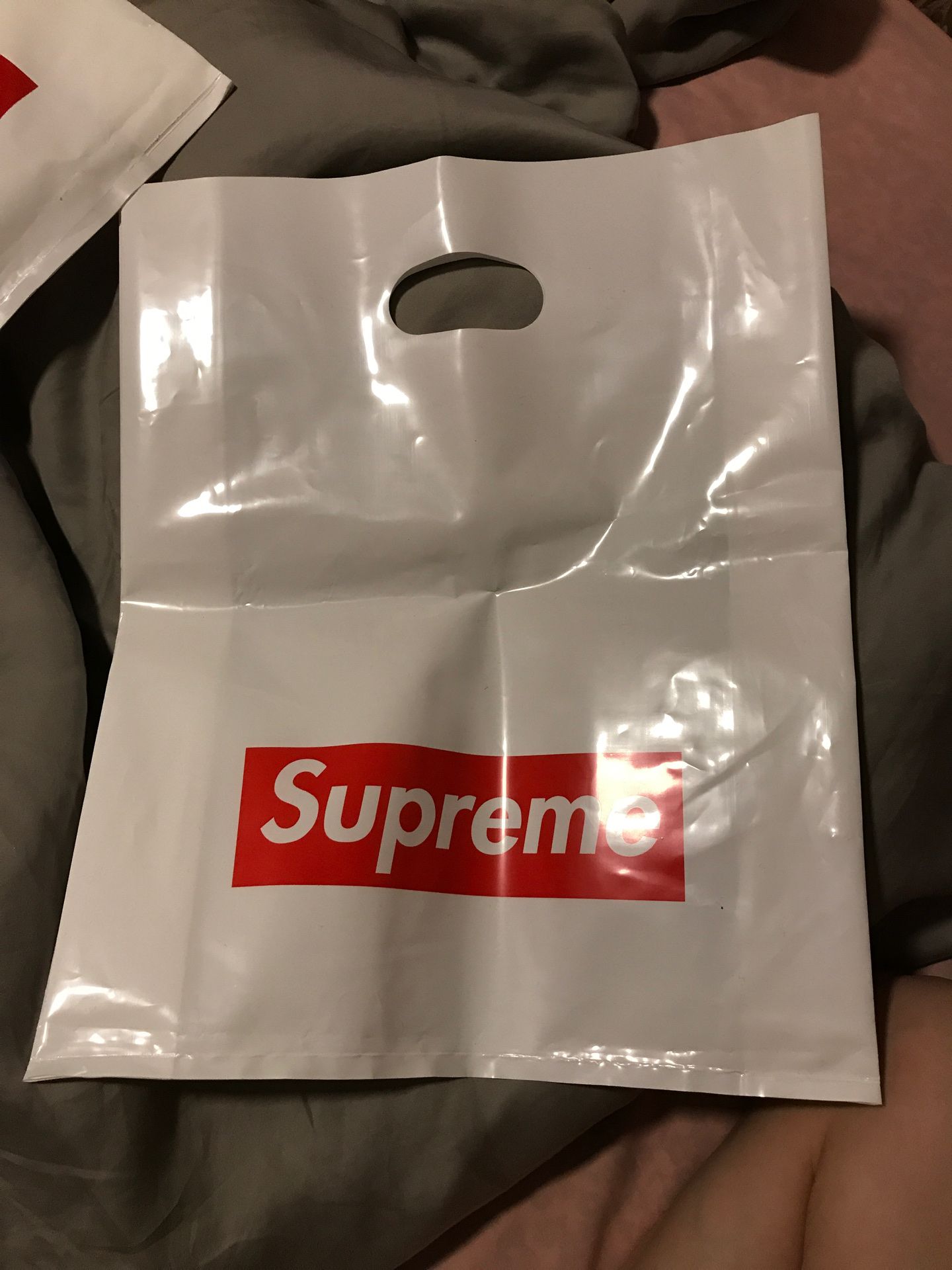 Supreme plastic bag