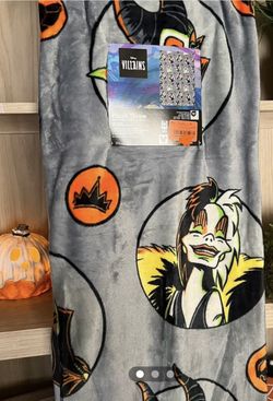 Disney Villians Halloween Throw Blanket.