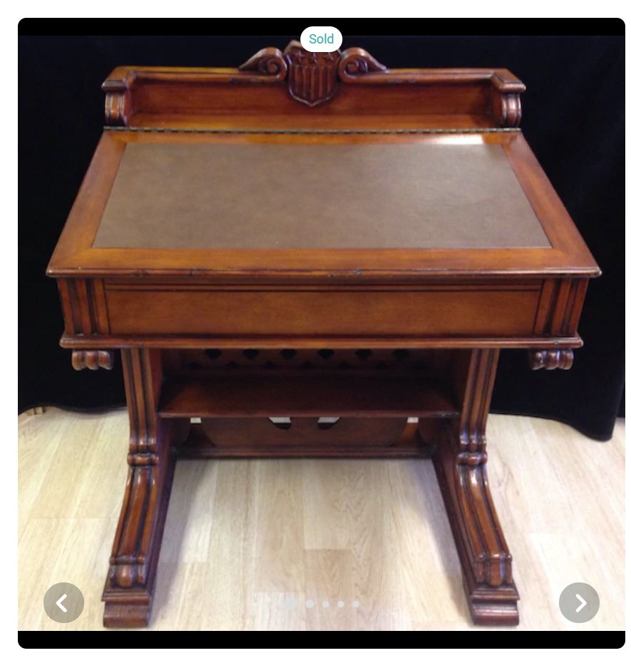 Antique Roadshow Pulaski Furniture Writing Desk