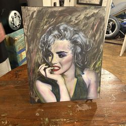 Hand painted Marilyn Monroe Painting 