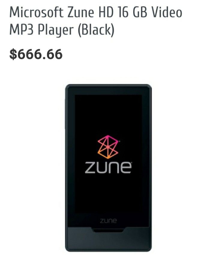 Zune Music player