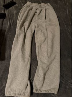 Gray sweatpants