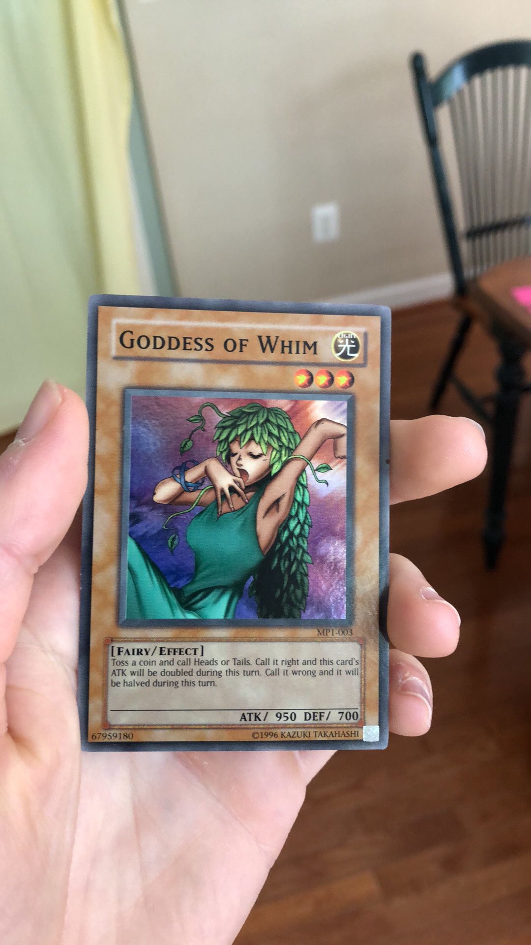 Goddess of Whim Unplayed Holo Rare Yu-Gi-Oh Card
