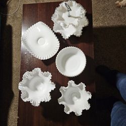 White Fenton Collection