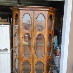 All Wood Curio Cabinet