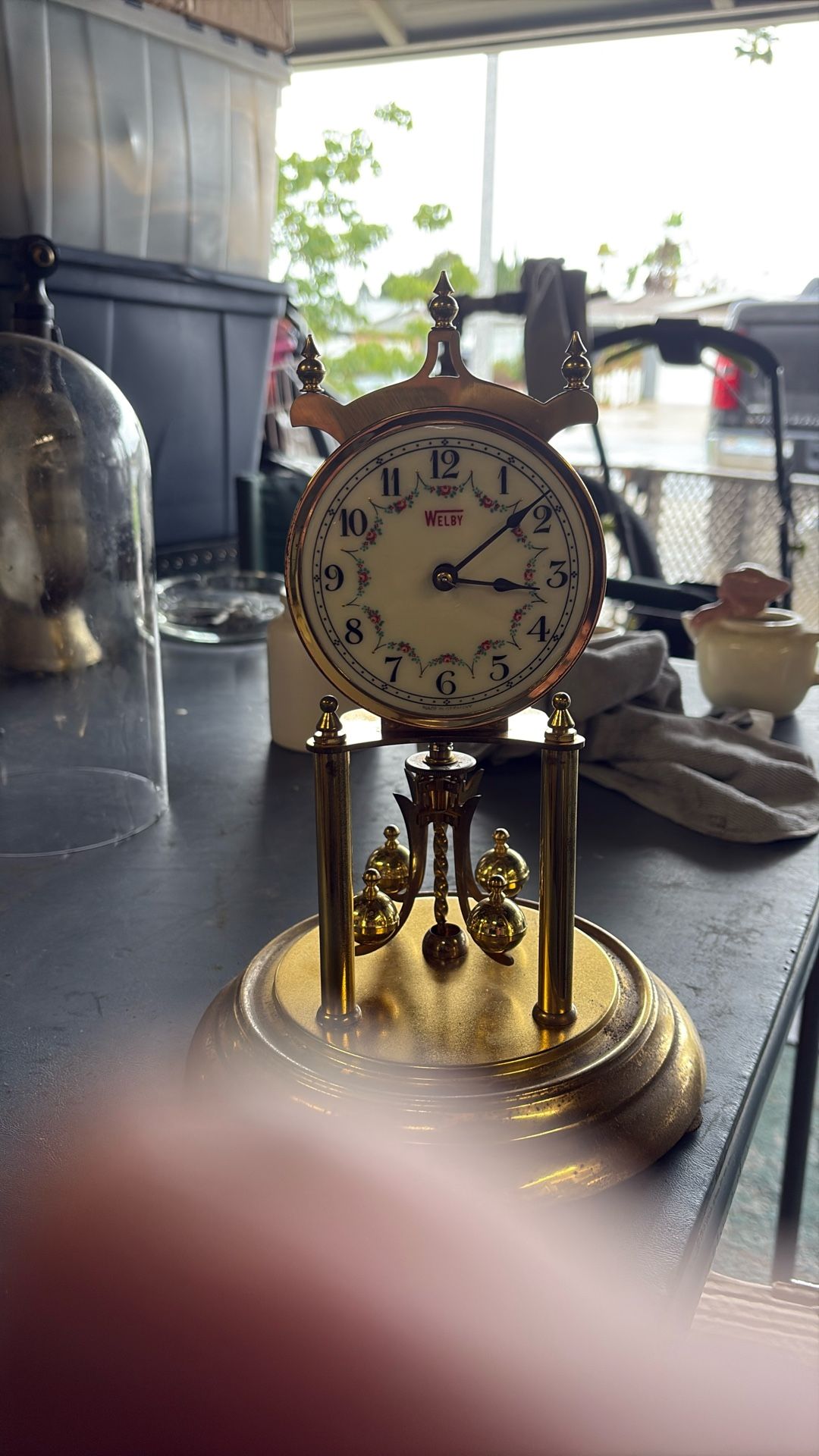 Antique will be wedding clock never used an excellent condition