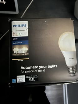 philips hue bridge and 4 light bulbs