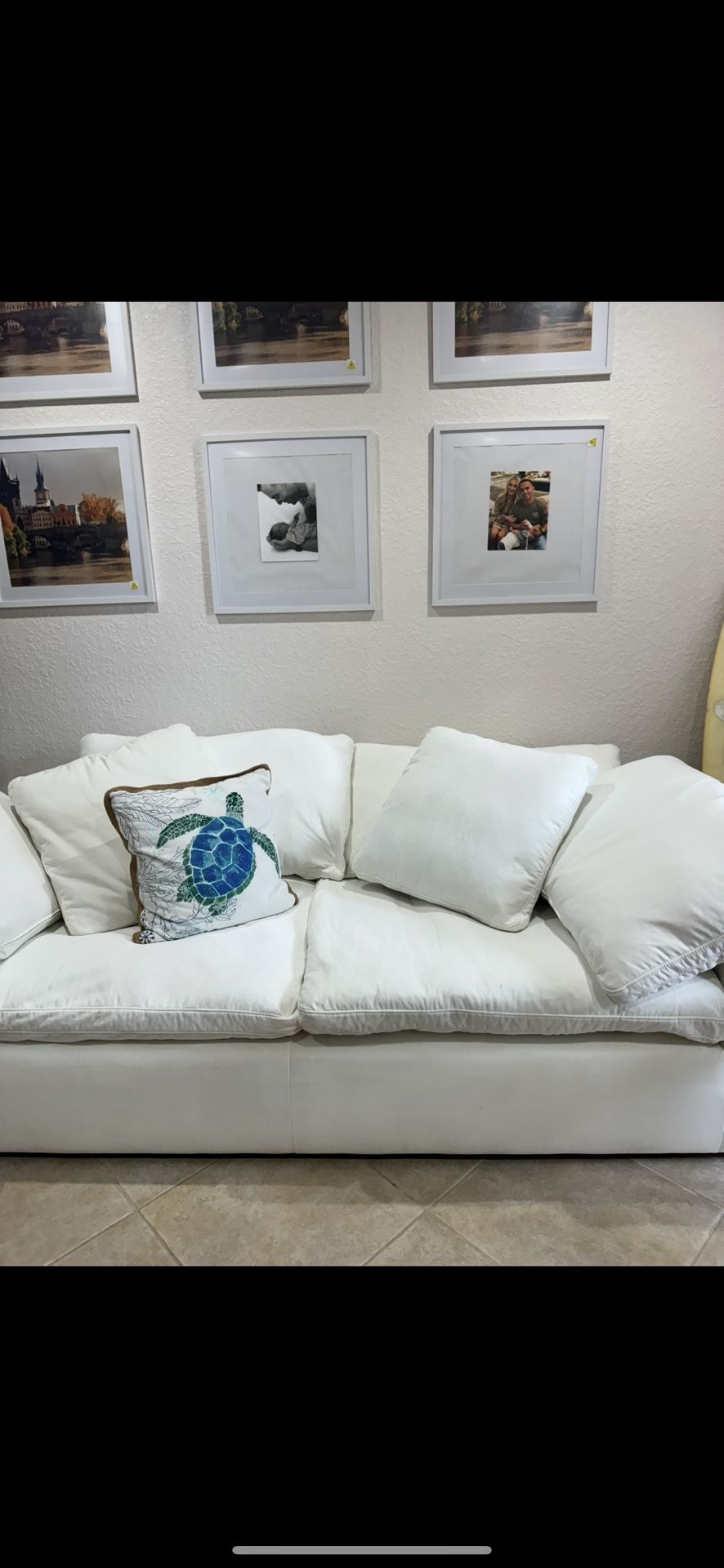 City Furniture White Couch