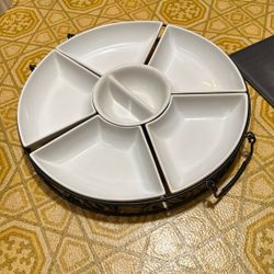 7 Piece Lazy Susan Set Tray