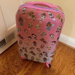 L O L Surprise! 21 Inch Kids Rolling Luggage, Hardshell Carry On Suitcase with Wheels  
