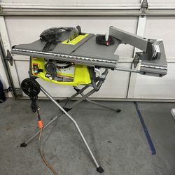 Ryobi 10in Table Saw - Extended Capacity w/Rolling Stand