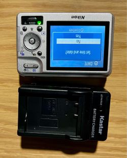 Nikon Compact Digital Camera with Battery Charger