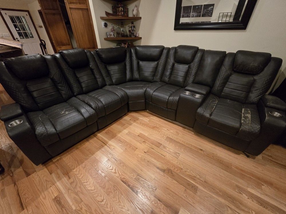 Power Recliner Sectional