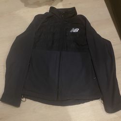 Grey and black New Balance fleece jacket