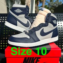 Jordan 1 High 85  Blue  Georgetown Size 10 SB Nigel 