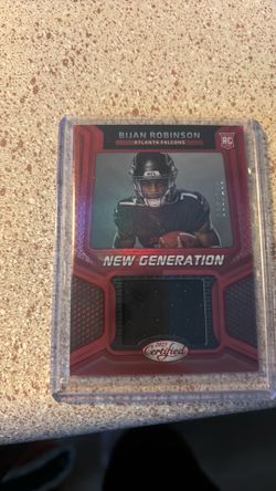 Bijan Robinson  and Atlanta Falcons patch