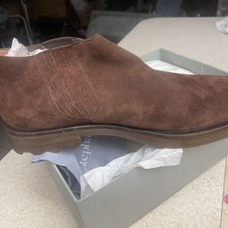 NEW VINTAGE Stephane Kelian brown suede casual shoes sz 12.5