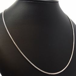 White Gold Chain Franco 14K Solid New 