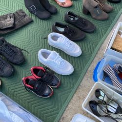 Nike, Vans And Kids Jordans. 