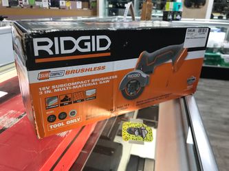 🔥 RIDGID 18V SubCompact Brushless Multi-Material Saw 🔥