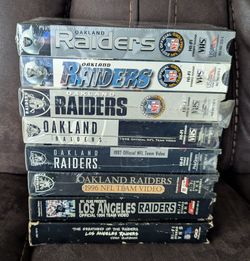 8 Raiders Yearbook VHS Tapes