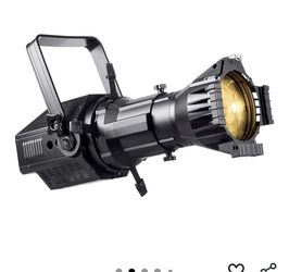 Monoprice COB LED Ellipsoidal - White, 200-Watt, 3200K, 19 Degree, With Gobo Holder, 3-Channel DMX Control - Stage Right Series