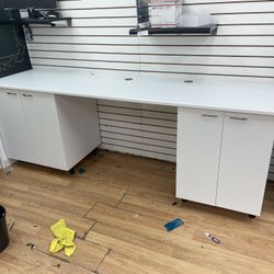 Tabletop White And Base Cabinet