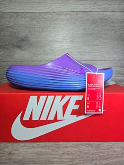 Nike Slides ReactX Rejuven8  Bright Violet Sapphire Womens Size 9 / Mens 8 NEW