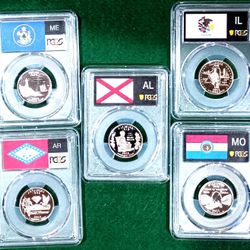 2003 S Clad State Quarter Set PCGS PR70DCAM--Complete Set B