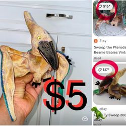 $5 Vintage Ty Beanie Swoop Pterodactyl in great condition