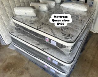✨Mattress pillow top✨ ➡️Queen $170 ➡️Full$150 ➡️Twin $130 ➡️King $299 ➡️Cal king $299 🚚Delivery fee $20