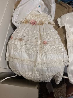 Baptism dress size 24 months and accessories