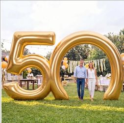 New Inflatable Arch 50th Anniversary Gold
9 Ft Cowboy Horseshoe with LED Lights, Western Party Birthday Decoration Indoor Outdoor, Inflatable Entrance
