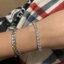 Silver Bracelet With CZ